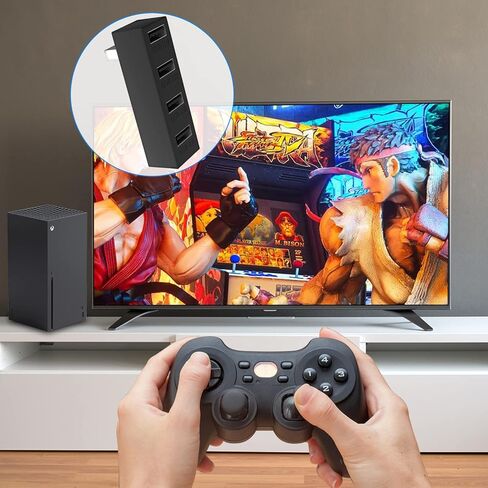 موزع USB بـ 4 منافذ لإكس بوكس سيريز إكس وحدة تحكم يو اس بي 2.0 عالي السرعة لإكسسوارات إكس بوكس سيريز إكس in Kuwait