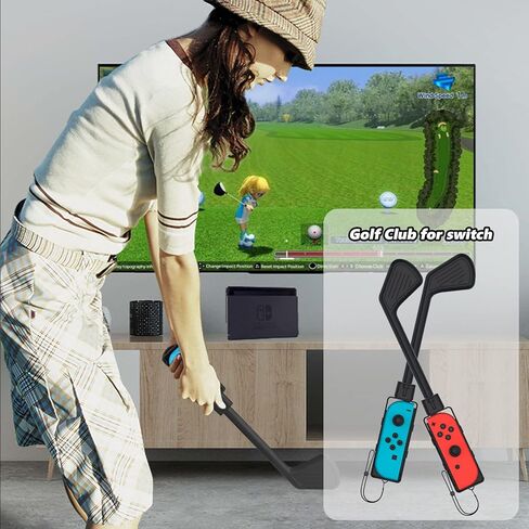 حزمة ملحقات سويتش الرياضية - حزمة عائلية 10 في 1 مجموعة ملحقات نينتندو سويتش 2022 ماريو جوي كون لنوادي الجولف للتبديل وأشرطة المعصم والساق وحقيبة قبضة مريحة ومضارب تنس in Kuwait