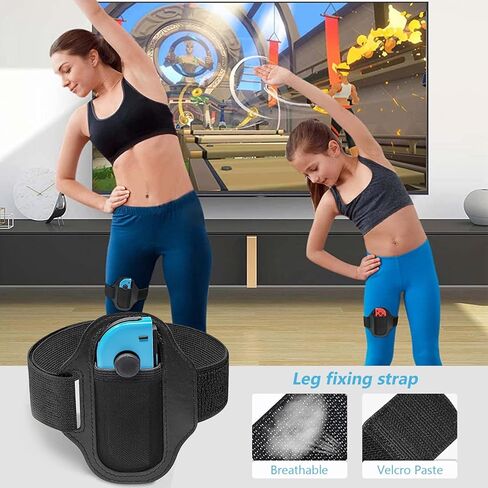 حزمة ملحقات سويتش الرياضية - حزمة عائلية 10 في 1 مجموعة ملحقات نينتندو سويتش 2022 ماريو جوي كون لنوادي الجولف للتبديل وأشرطة المعصم والساق وحقيبة قبضة مريحة ومضارب تنس in Kuwait