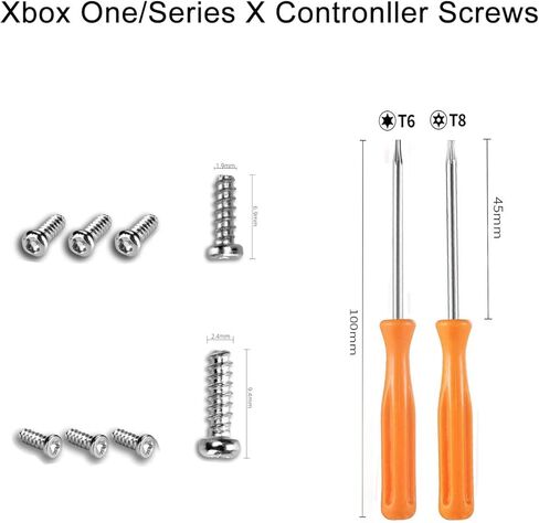 مجموعة براغي لأجهزة بلاي ستيشن 4 وبلاي ستيشن 5، وإكس بوكس ون/سلسلة X براغي إصلاح وأدوات فك فيليبس T6 T8 بغطاء مفتوح، in Kuwait