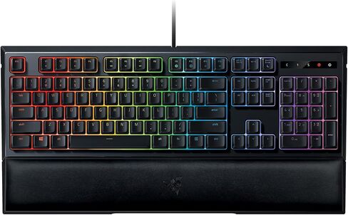 Razer Ornata Chroma Revolutionary Mecha-Membrane RGB Gaming Keyboard with Individually Backlit Mid-Height Keys Wrist Rest - Ergonomic Design (Renewed) in Saudi Arabia