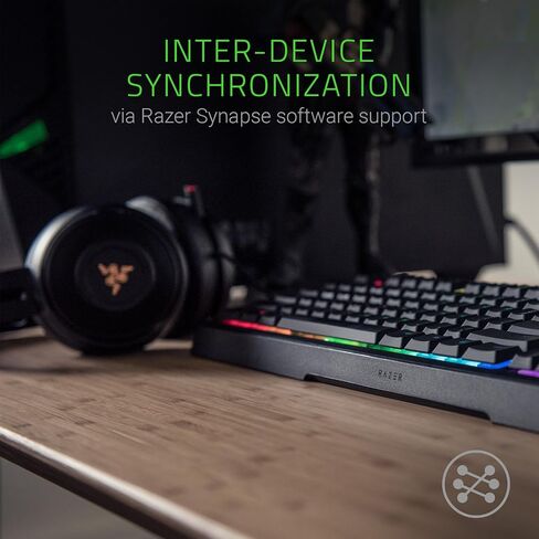 Razer Ornata Chroma Revolutionary Mecha-Membrane RGB Gaming Keyboard with Individually Backlit Mid-Height Keys Wrist Rest - Ergonomic Design (Renewed) in Saudi Arabia