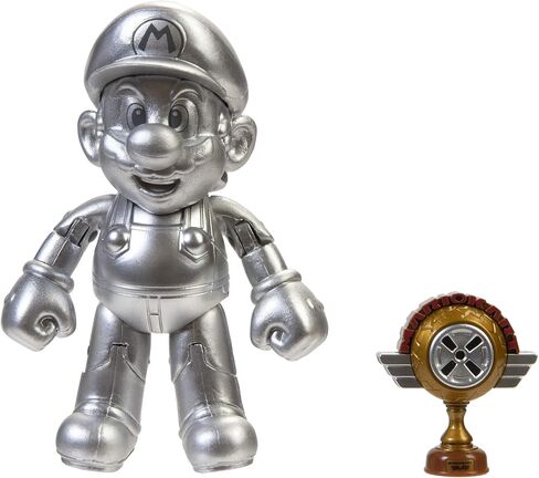 World of Nintendo 4" Metal Mario with Trophy Toy Figure in Saudi Arabia