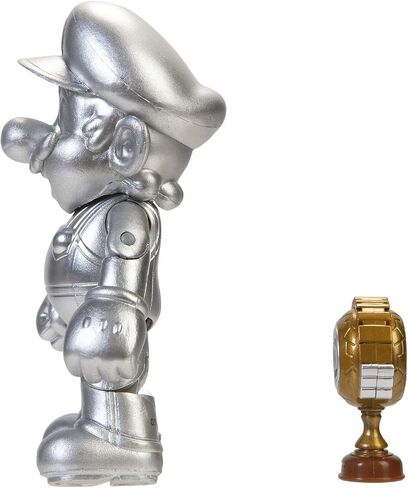 World of Nintendo 4" Metal Mario with Trophy Toy Figure in Saudi Arabia