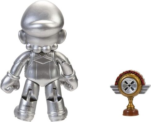 World of Nintendo 4" Metal Mario with Trophy Toy Figure in Saudi Arabia