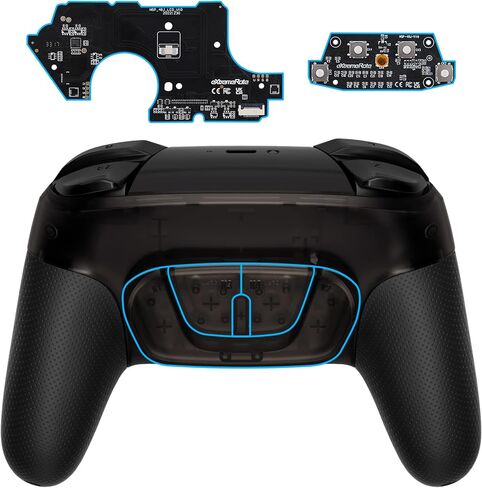 eXtremeRate Back Buttons Attachment for Nintendo Switch Pro Controller, White Back Paddles Programable RISE4 Remap Kit for Switch Pro Controller - Controller NOT Included in Saudi Arabia