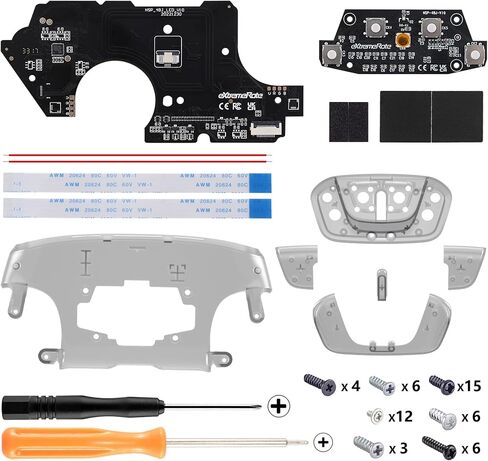 eXtremeRate Back Buttons Attachment for Nintendo Switch Pro Controller, White Back Paddles Programable RISE4 Remap Kit for Switch Pro Controller - Controller NOT Included in Saudi Arabia