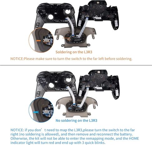 eXtremeRate Back Buttons Attachment for Nintendo Switch Pro Controller, White Back Paddles Programable RISE4 Remap Kit for Switch Pro Controller - Controller NOT Included in Saudi Arabia