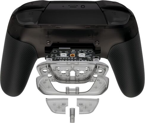 eXtremeRate Back Buttons Attachment for Nintendo Switch Pro Controller, White Back Paddles Programable RISE4 Remap Kit for Switch Pro Controller - Controller NOT Included in Saudi Arabia