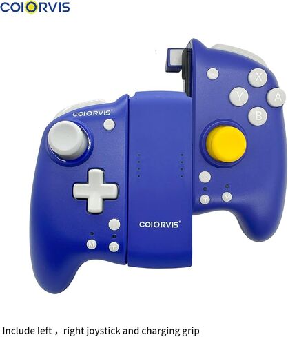 وحدة تحكم Joypad اللاسلكية COIORVIS متوافقة مع Switch، OLED، IOS16، بديلة لـ Switch Joy Con، 4 أزرار ميكانيكية، تدعم استشعار الجسم بستة محاور و[ios]... in Saudi Arabia