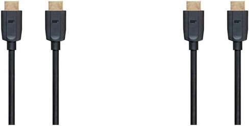 Monoprice 8K Ultra High Speed HDMI Cable - HDMI 2.1, 8K@60Hz, 4K@120Hz, 48Gbps, HDR, VRR, 15ft, Black in Kuwait