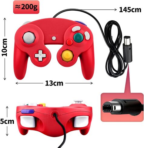 OSTENT Wired Shock Game Controller for Nintendo GameCube NGC Wii Video Game Purple in Saudi Arabia