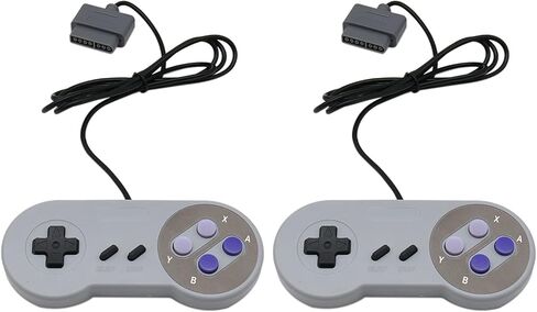WGL 2PCS Remote Controller Video Game Pad Replacement Fits for Super Nintendo SNES System in Kuwait
