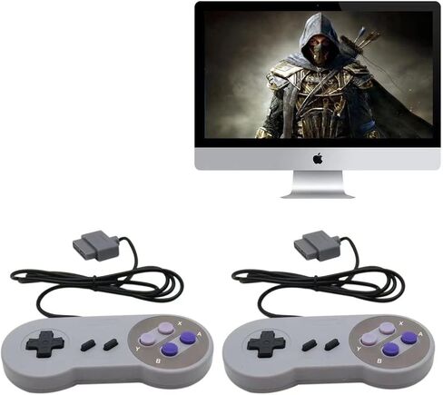 WGL 2PCS Remote Controller Video Game Pad Replacement Fits for Super Nintendo SNES System in Kuwait