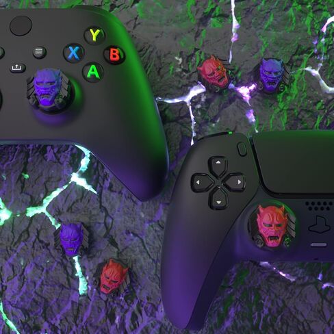 PlayVital Thumb Grip Caps for ps5/4 Controller, Silicone Analog Stick Caps Cover for Xbox Series X/S, Thumbstick Caps for Switch Pro Controller - Cthulhu The Octopus in Kuwait