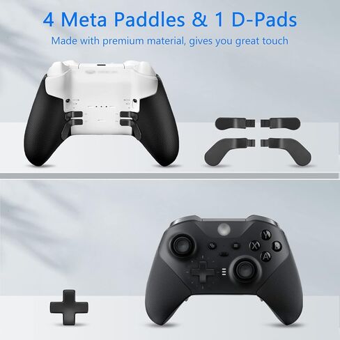 Xbox One Controller Charger, AOLION Xbox Elite Controller Series 2 Accessories, 10 in 1 Thumbsticks Replacement with 1 Xbox One Charging Station, 1 D-Pads, 4 Swap Joysticks, 4 Paddles in Kuwait