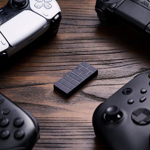 KenSera 8Bitdo Wireless Controller USB Adapter 2 Gamepad Receiver Mini USB Switch Converter Compatible with Switch/Switch OLED, Mac, Raspberry Pi, Playstation, PS5, PC Windows, with Black OTG Adapter in Saudi Arabia