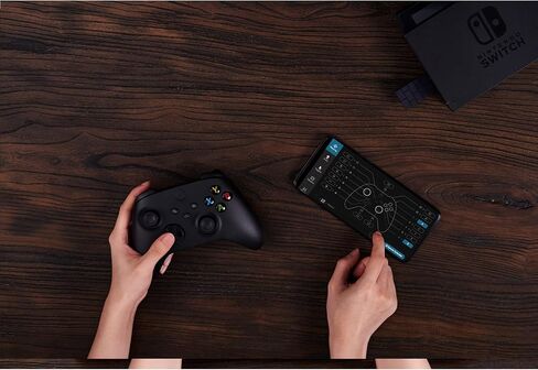 KenSera 8Bitdo Wireless Controller USB Adapter 2 Gamepad Receiver Mini USB Switch Converter Compatible with Switch/Switch OLED, Mac, Raspberry Pi, Playstation, PS5, PC Windows, with Black OTG Adapter in Saudi Arabia
