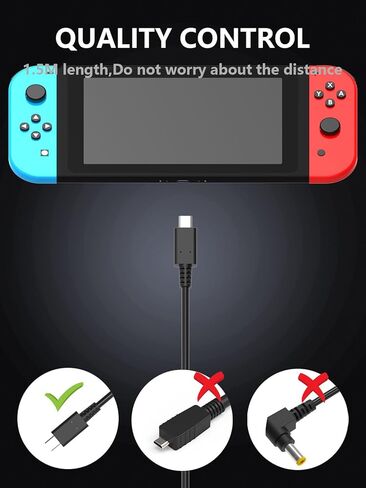 39 واط 15 فولت 2.6A USB C شاحن محول التيار المتردد للتبديل OLED/Switch Lite نينتندو يدعم وضع التلفزيون وقفص الاتهام in Kuwait