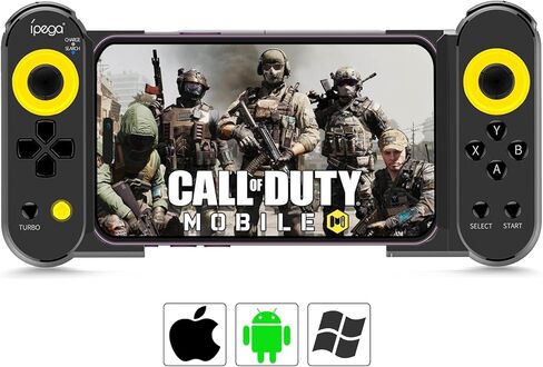 وحدة تحكم ألعاب Joso Bluetooth لأجهزة iPhone وAndroid وPC والتشغيل المباشر وقابلة للتمدد وعصا تحكم Gamepad لهاتف iPhone 14 13 12 Pro Max وGalaxy S23 S22 Ultra وiPad mini والكمبيوتر اللوحي أقل من 10 بوصات، Fire HD 10، 8 in Kuwait