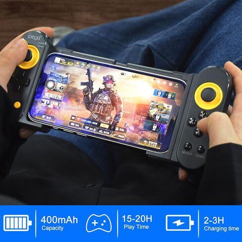وحدة تحكم ألعاب Joso Bluetooth لأجهزة iPhone وAndroid وPC والتشغيل المباشر وقابلة للتمدد وعصا تحكم Gamepad لهاتف iPhone 14 13 12 Pro Max وGalaxy S23 S22 Ultra وiPad mini والكمبيوتر اللوحي أقل من 10 بوصات، Fire HD 10، 8 in Kuwait