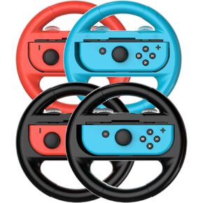 TIZOPO 2 PCS Grips for Joy Con Compatible for Nintendo Switch, Family Sports Party Pack Accessories Compatible with Switch/Switch OLED JoyCon Controllers(Blue and Red)