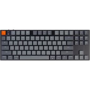 Keychron K1 Tenkeyless Layout Ultra-Slim Hot-swappable Wireless Bluetooth/Wired USB Mechanical Keyboard for Mac Windows with Low-Profile Optical Blue Switch White LED Backlit - Version 5