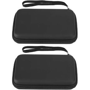 143 2Pcs Portable Storage Bag Carry Case EVA Protective Hard Bag, Full Zipper Storage Box Protective Bag for NDSILLNintendo 3DSXL Handheld Game Consoles (Black) in Saudi Arabia