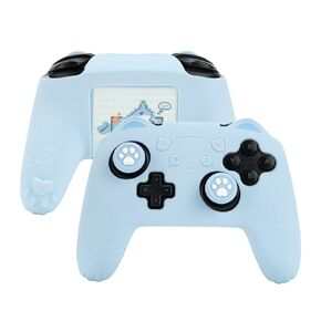 GeekShare Cat Paw Controller مجموعة مقابض الجلد المتوافقة مع Nintendo Switch Pro المضادة للانزلاق غطاء حماية من السيليكون أغطية عصا التحكم لوحدة التحكم اللاسلكية Switch Pro - رمادي