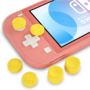 Switch lite Coral Thumb Grips, Switch lite Coral Accessories, Joystick Caps for Nintendo Switch Lite - Coral