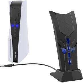 موزع يو إس بي موسع أرفين لجهاز بلاي ستيشن 5، محول توسيع مقسم USB 2.0 عالي السرعة لجهاز بلاي ستيشن 5/4/3/إكس بوكس سلسلة X/S/Xbox One/360/نينتندو سويتش ووحدة التحكم in Kuwait