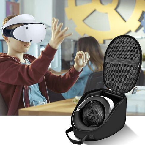 حقيبة حمل Steadtep متوافقة مع سماعات ألعاب PlayStation VR2 وأجهزة التحكم باللمس، وحقيبة الحقيبة المحمولة PS VR2 مع جيب شبكي للسفر والتخزين المنزلي (الصندوق فقط) in Kuwait