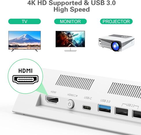 قاعدة شحن للتلفزيون من رانتوجول لجهاز سويتش، حامل شاحن OLED محمول يدعم مخرج HDMI 4K، بديل لقاعدة نينتندو سويتش الرسمية، قاعدة سويتش مع كابل نوع سي وHDMI in Kuwait