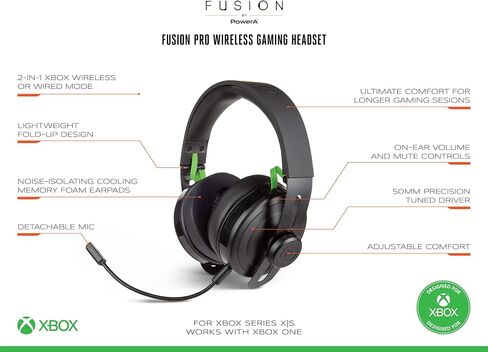 سماعة الألعاب اللاسلكية PowerA FUSION Pro لأجهزة Xbox Series X|S in Kuwait