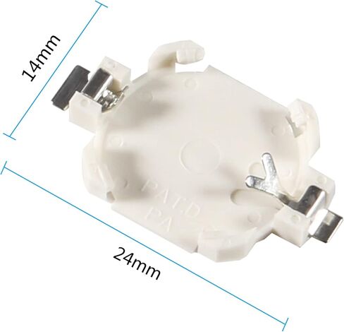 Alinan 15pcs CR1616 SMT Button Battery Holder Portable Battery for Gameboy GB GBC GBA Game Card Battery Button Cell Coin Holder Socket in Saudi Arabia