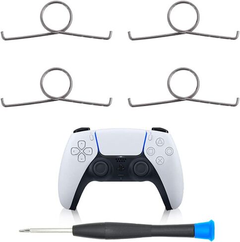 MMOBIEL 2 Pcs L2 R2 Trigger Button Springs for PlayStation 5 PS5 DualSense Controller CFI-ZCT1W Incl. (+) Screwdriver in Saudi Arabia