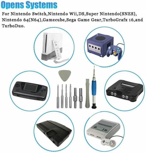 For Nintendo Switch SNES N64 NES Wii Triwing Screwdriver Repair Tool Kit 10 in 1 in Saudi Arabia
