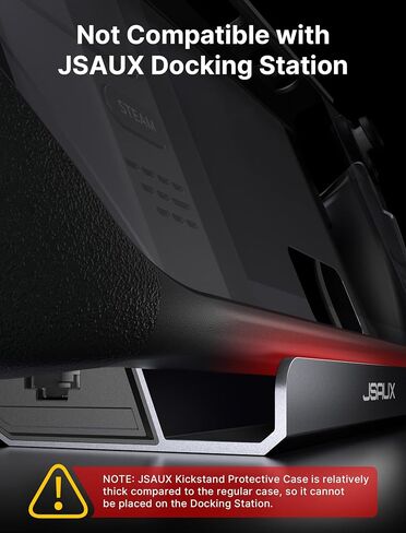 حافظة JSAUX Kickstand لسطح البخار، PC0105 ترقية غطاء سطح البخار ذو الزاوية القابلة للتعديل وغطاء حماية من مادة TPU المتوافقة مع صمام امتصاص الصدمات على سطح البخار، تصميم غير قابل للانزلاق ومضاد للخدش in Kuwait