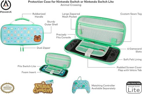 حافظة حماية PowerA لجهاز Nintendo Switch أو Nintendo Switch Lite - Animal Crossing in Saudi Arabia