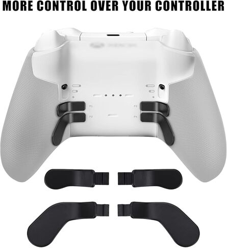 تومسين مجموعة مكونات لوحدة التحكم اللاسلكية Xbox Elite Series 2 Core، تتضمن الملحقات 4 عصي ابهام مغناطيسية معدنية، 4 قطع من المجاديف القابلة للتبديل، 1 وسادة دي اتجاهية (اسود) in Kuwait