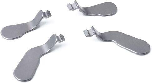 TOMSIN Xbox Elite Controller Series 1 استبدال المجاذيف، ملحقات وحدة تحكم Xbox Elite 1، 4 قطع مجاذيف قابلة للتبديل، قطع غيار معدنية لوحدة تحكم Xbox One Elite (موديل 1698) in Kuwait