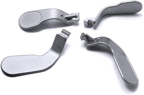 TOMSIN Xbox Elite Controller Series 1 استبدال المجاذيف، ملحقات وحدة تحكم Xbox Elite 1، 4 قطع مجاذيف قابلة للتبديل، قطع غيار معدنية لوحدة تحكم Xbox One Elite (موديل 1698) in Kuwait