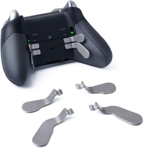 TOMSIN Xbox Elite Controller Series 1 استبدال المجاذيف، ملحقات وحدة تحكم Xbox Elite 1، 4 قطع مجاذيف قابلة للتبديل، قطع غيار معدنية لوحدة تحكم Xbox One Elite (موديل 1698) in Kuwait