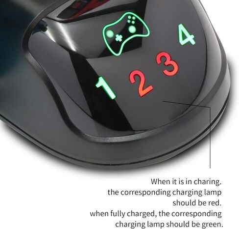ECHZOVE Charger Station for Switch, Charging Dock Compatible with Switch Joy-con and Pro Controller with Charging Indicator and Type C Charging Cable in Saudi Arabia