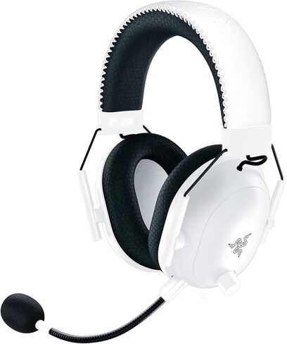 سماعة الألعاب اللاسلكية Razer BlackShark V2 Pro: THX 7.1 صوت محيطي مكاني، سماعة رأس مع ميكروفون، ميكروفون قابل للفصل - لأجهزة الكمبيوتر الشخصية، Mac/Windows، PS4، PS5، Nintendo Switch، أبيض (متجدد) in Kuwait