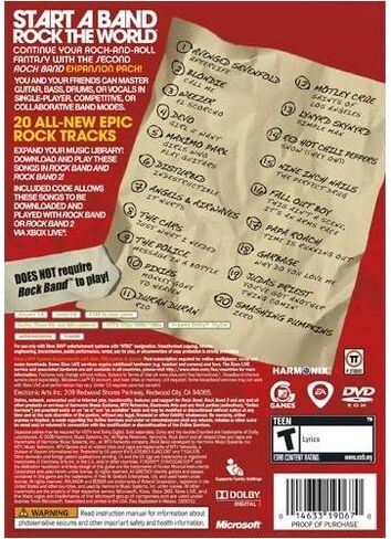 Rock Band Track Pk Vol2 Xbox 360 in Kuwait