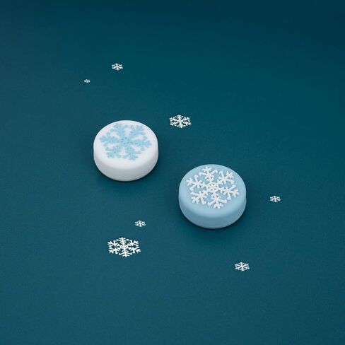 GeekShare 4PCS Silicone Snow Joy Con Thumb Grip Set Joystick Caps Switch/OLED/Switch Lite Cover Analog Thumb Stick Grips (Snow) in Saudi Arabia