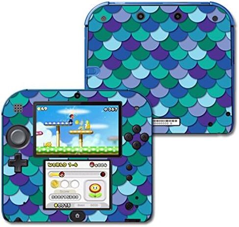 جراب MightySkins Skin متوافق مع نينتندو 2DS - المقاييس الزرقاء | غطاء واقي ومتين وفريد من نوعه من الفينيل | سهل الاستخدام والإزالة وتغيير الأنماط | صنع في الولايات المتحدة الأمريكية in Saudi Arabia