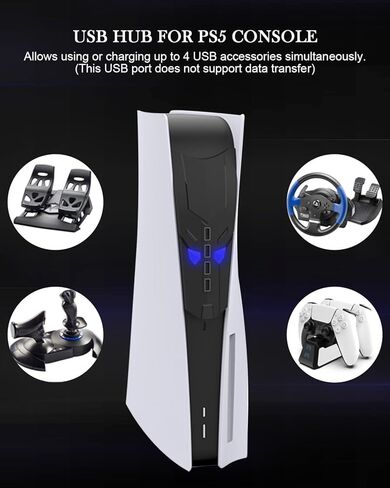 موزع يو إس بي موسع أرفين لجهاز بلاي ستيشن 5، محول توسيع مقسم USB 2.0 عالي السرعة لجهاز بلاي ستيشن 5/4/3/إكس بوكس سلسلة X/S/Xbox One/360/نينتندو سويتش ووحدة التحكم in Kuwait