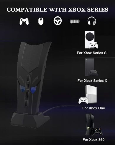 موزع يو إس بي موسع أرفين لجهاز بلاي ستيشن 5، محول توسيع مقسم USB 2.0 عالي السرعة لجهاز بلاي ستيشن 5/4/3/إكس بوكس سلسلة X/S/Xbox One/360/نينتندو سويتش ووحدة التحكم in Kuwait